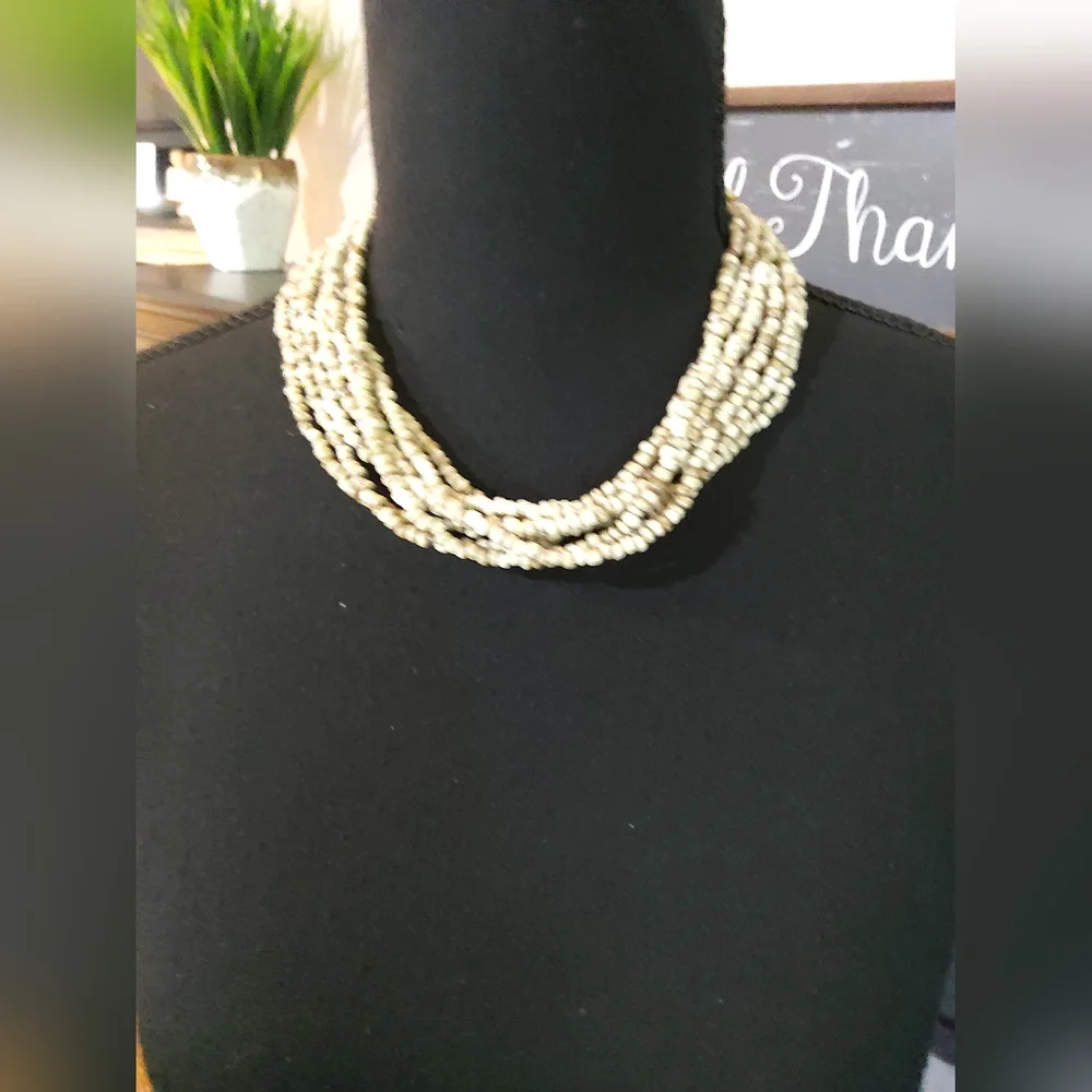 Multi Strand Beaded Necklace - Picture 3 of 5